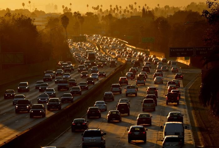 rush hour traffic in LA